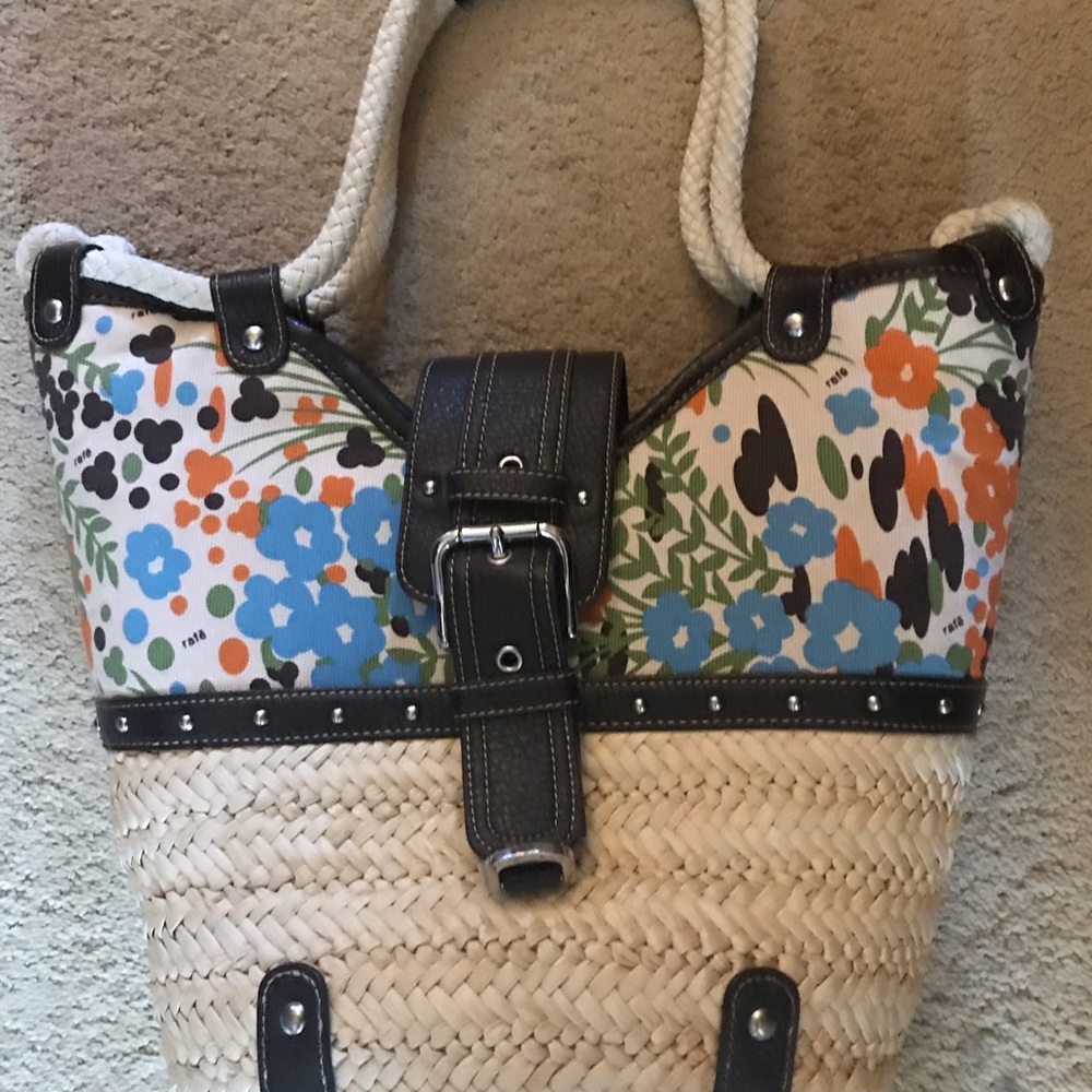 Stream and fabric beach bag